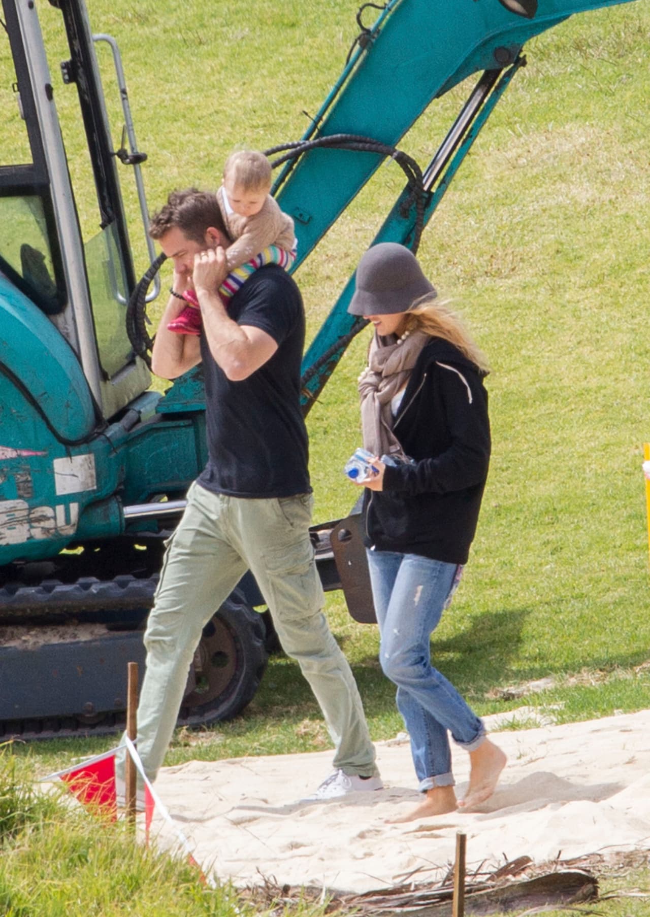No perdieron el tiempo y de inmediato salieron a disfrutar el día.