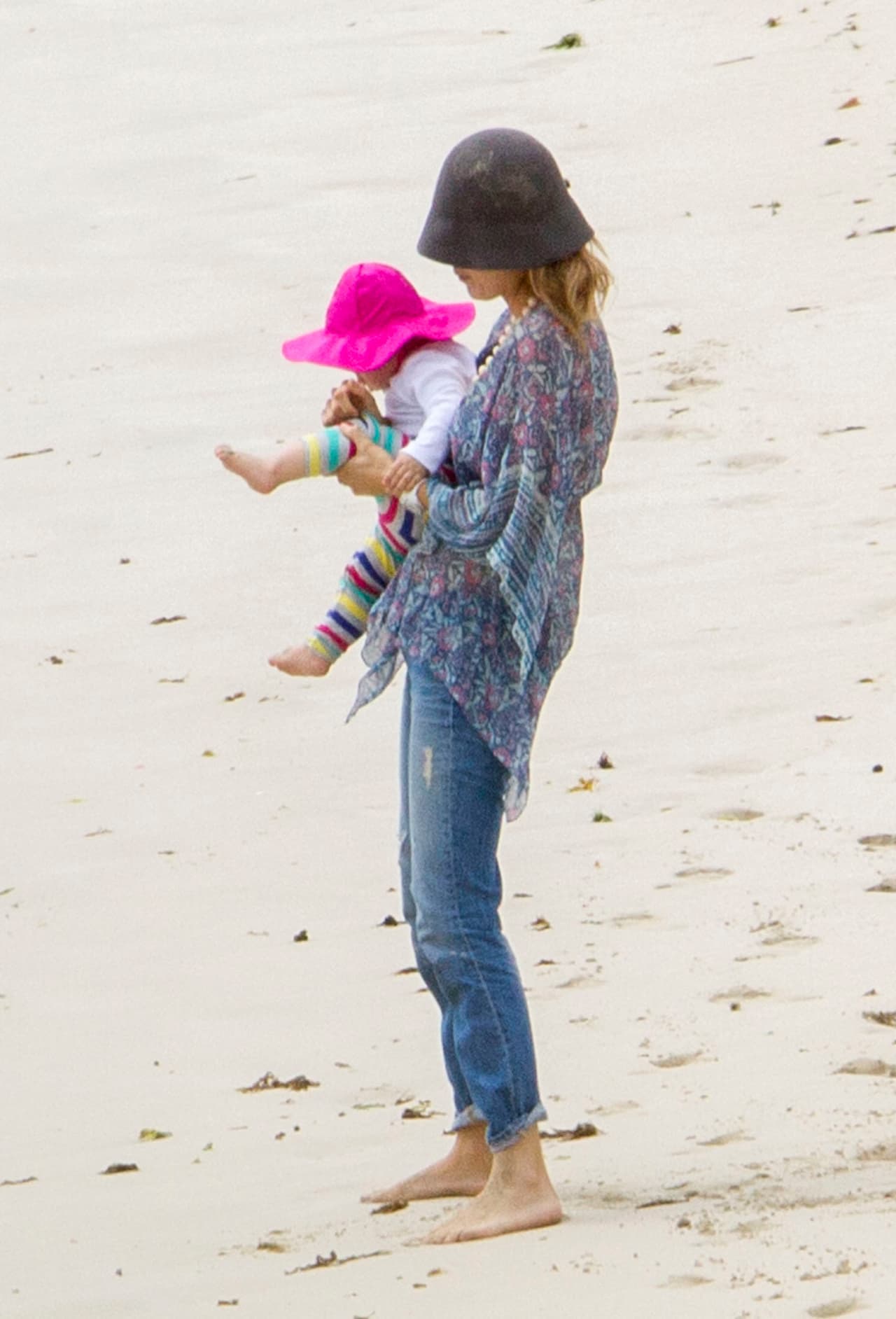 Se nota que la pequeña James es muy traviesa.