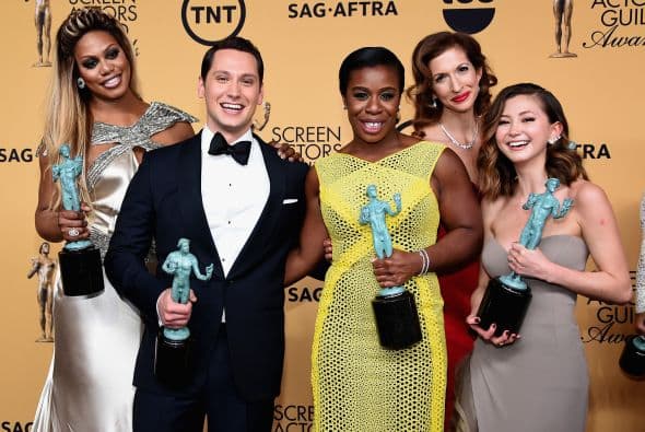 Parte del elenco de 'Orange is the New Black'. ¡Eran docenas de actores!