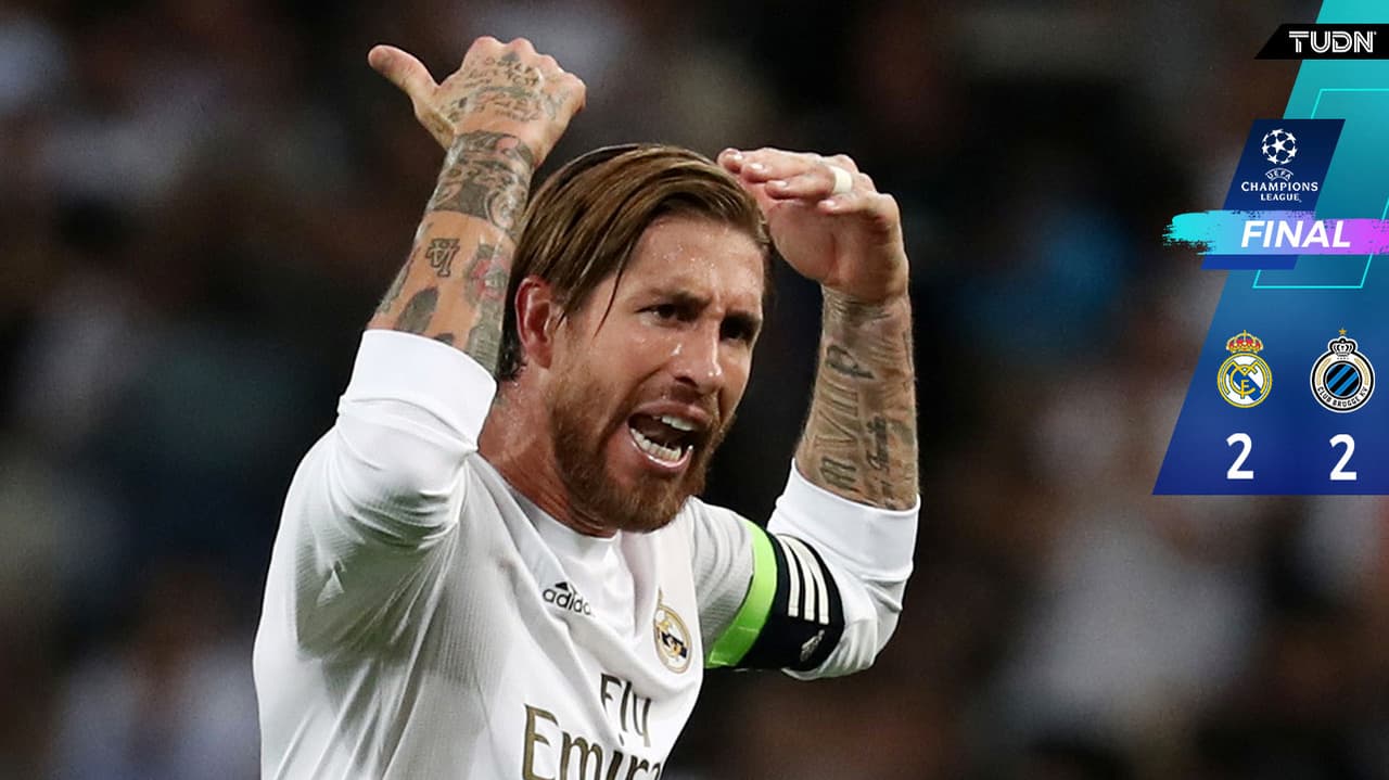 Con lo justo, el Real Madrid empató con el Brujas en casa

