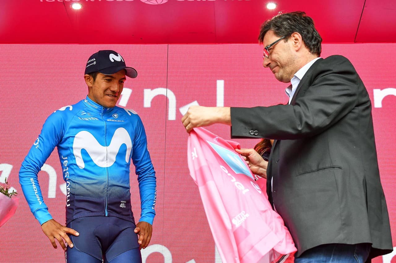 El ecuatoriano Richard Carapaz se vistió de Rosa el 25 de mayo y rompió el récord de más etapas como líder del Giro de Italia.