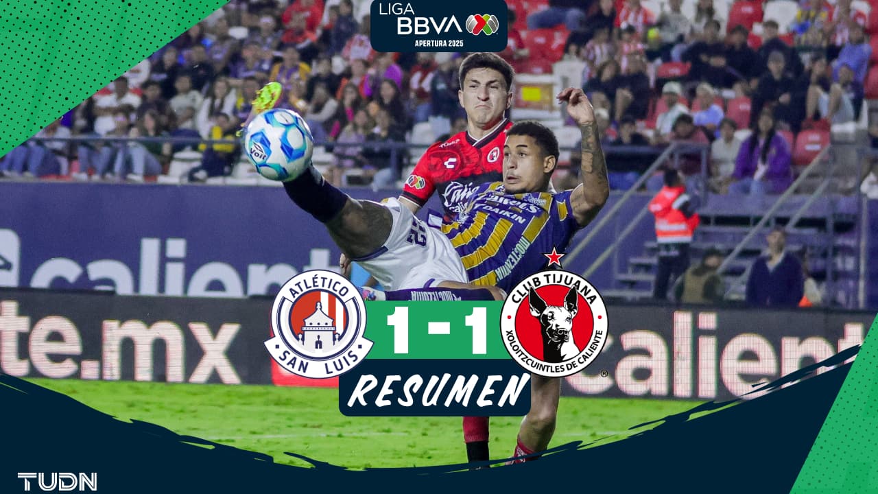 San Luis deja escapar el triunfo ante Xolos en el cierre de la J8