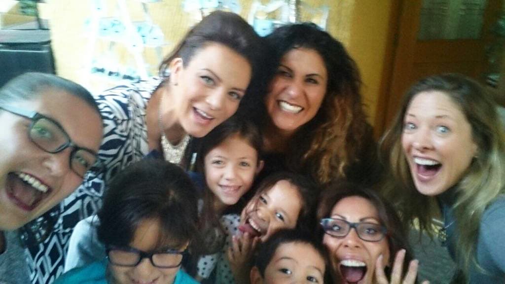 Alejandra Ley, Andrea Noli y Amaranto Ruiz fueron de las más animadas para tomar 'selfies'.