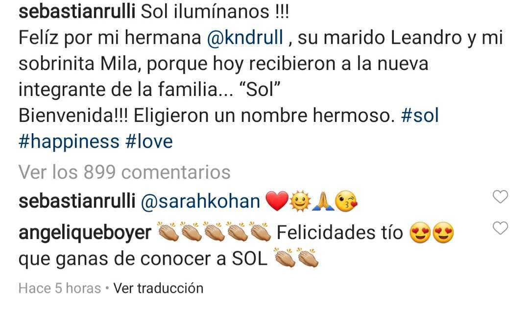 Las felicitaciones al actor no tardaron en llegar, sobre todo las de su novia 
<b><a href="https://www.univision.com/famosos/angelique-boyer-tiene-una-razon-para-asegurar-que-cada-vez-es-menos-posible-que-pueda-ser-madre-fotos">Angelique Boyer</a></b>, quien se mostró ansiosa por conocerla.
<br>