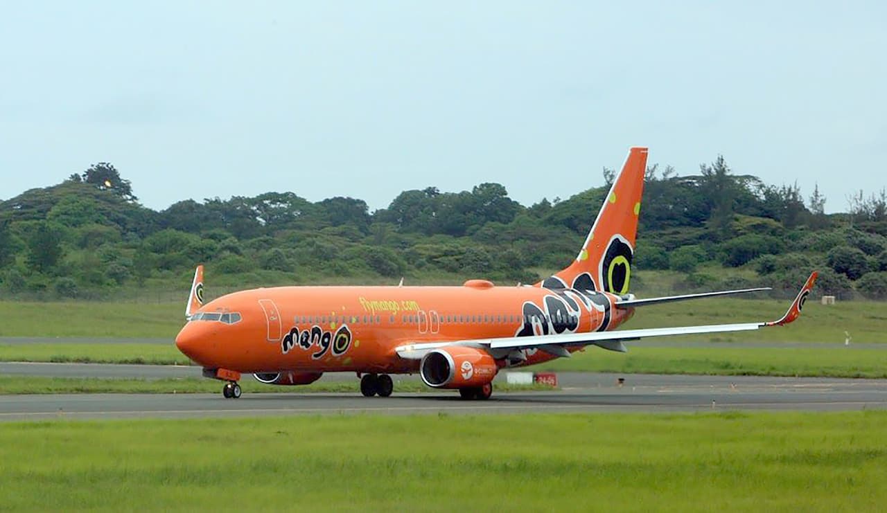 <b>Puesto 19: Mango.</b> Es una línea de bajo costo de Sudáfrica, con una flota de 14 aviones y 8 destinos. OTP 82.88%.