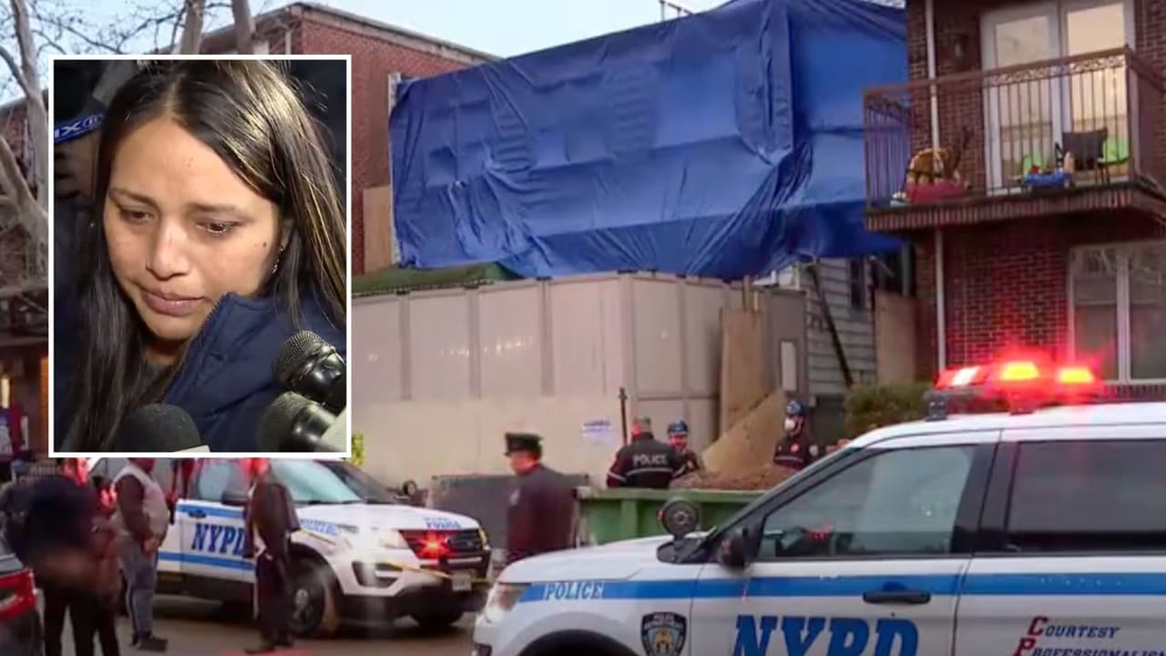 "Es muy duro que me deje así": Esposa de obrero que murió enterrado en un edificio en Brooklyn