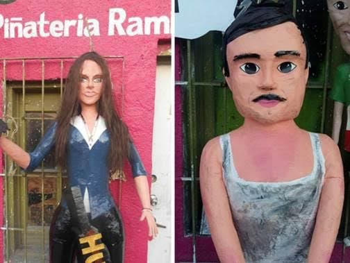 ¡El Chapo y Kate Castillo ya tienen sus piñatas! 