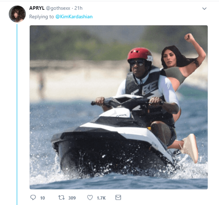 Así respondieron los seguidores de Kardashian.