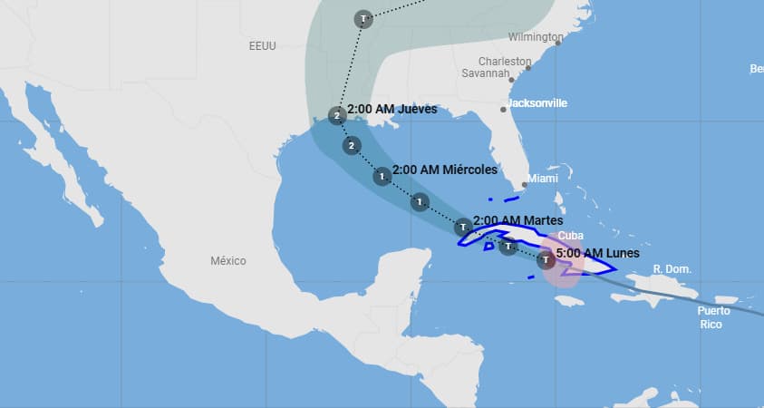 Laura tocó tierra en Cuba tras haber dejado al menos 12 muertos a su paso por República Dominicana y Haití