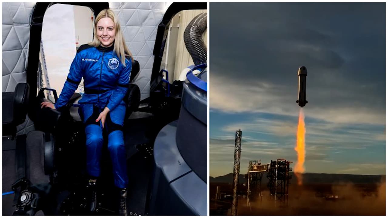 Blue Origin lleva por primera vez al espacio a una usuaria de silla de ruedas