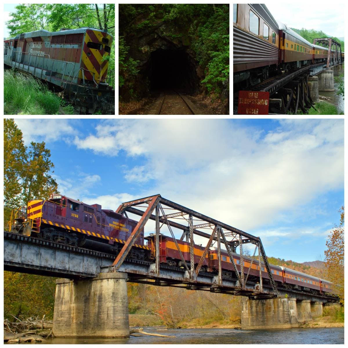 Entre los atractivos se pasa por el famoso plató de El fugitivo, una película protagonizada por Harrison Ford, lo que permite una escala de 1 hora y 20 minutos en Dillsboro.