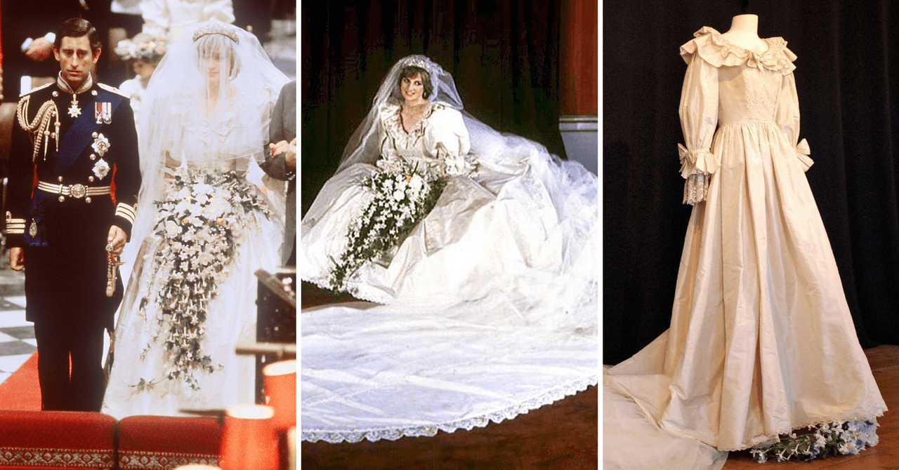 Vestido de novia de la princesa Diana