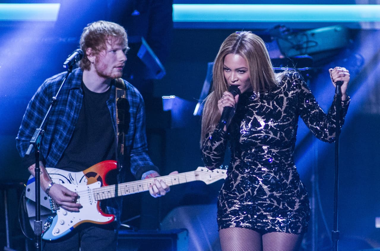 Ed Sheeran mixes it up with Beyoncè