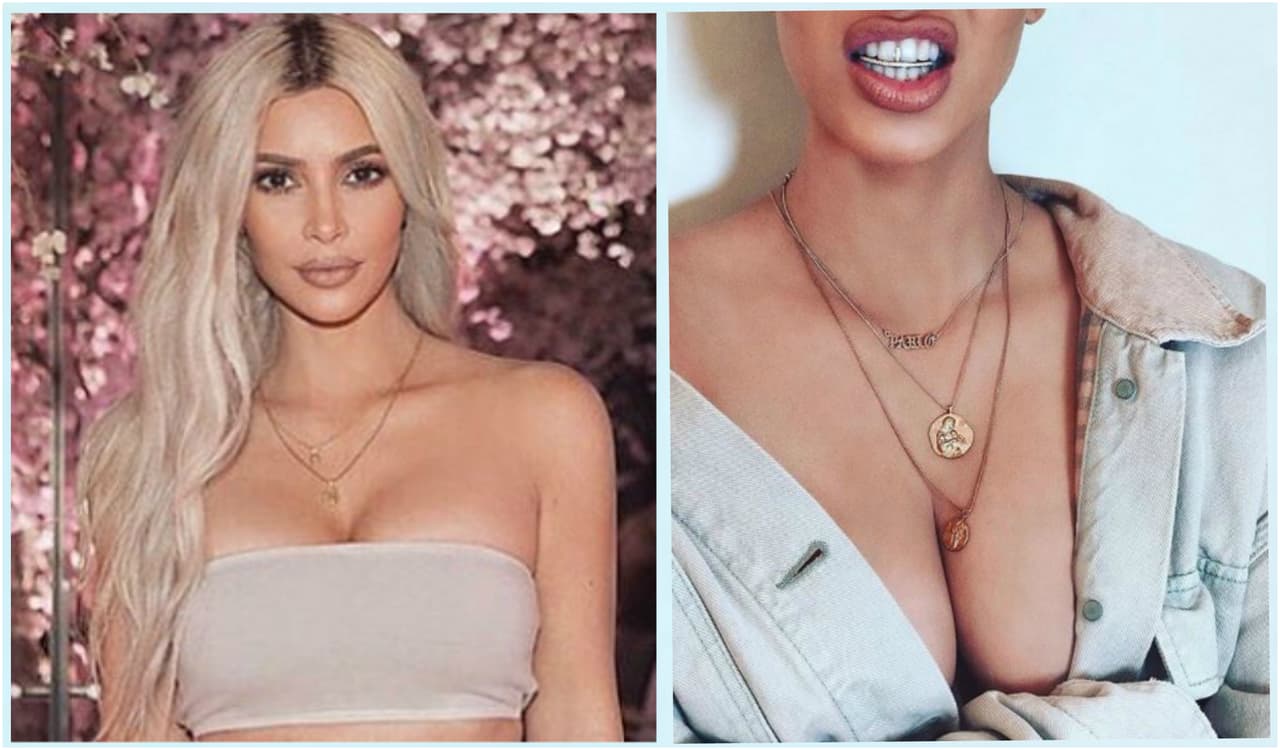 Algo brilla mucho en los dientes de Kim Kardashian (y no es por la pasta de dientes)