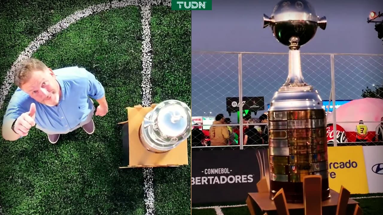 ¡Le dan su 'manita de gato'! El trofeo de la Copa Libertadores se actualiza