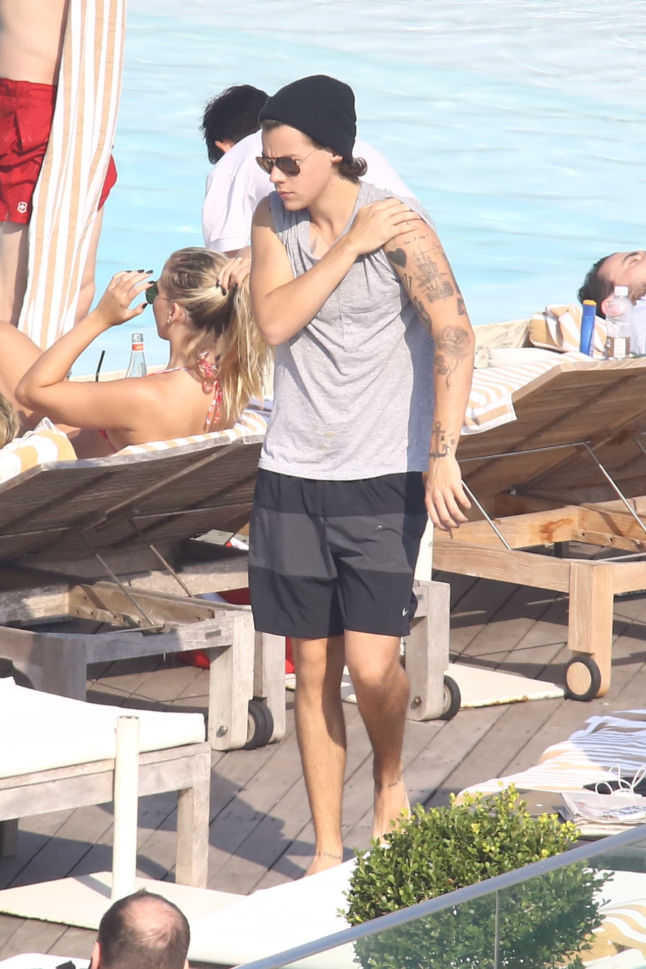 Tomar un tono bronceado fue uno de los principales objetivos de los chicos.