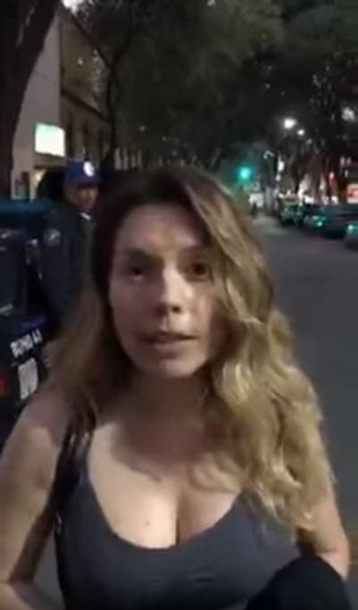 "Soy Fernanda Ostos. Son las 6:55 y me acaban de manosear con violencia en la calle de Ámsterdam en la Colonia Condesa. Un tipo me tocó los senos de una manera tan fuerte, tan agresiva y tan violenta que a mi me dolió. Tengo muchísimo coraje, corrí para alcanzarlo, grité, llamé la atención de todo el mundo, llegó la policía la ciudadanía también me ayudó y lo detuvieron", dijo la actriz el día del incidente.
