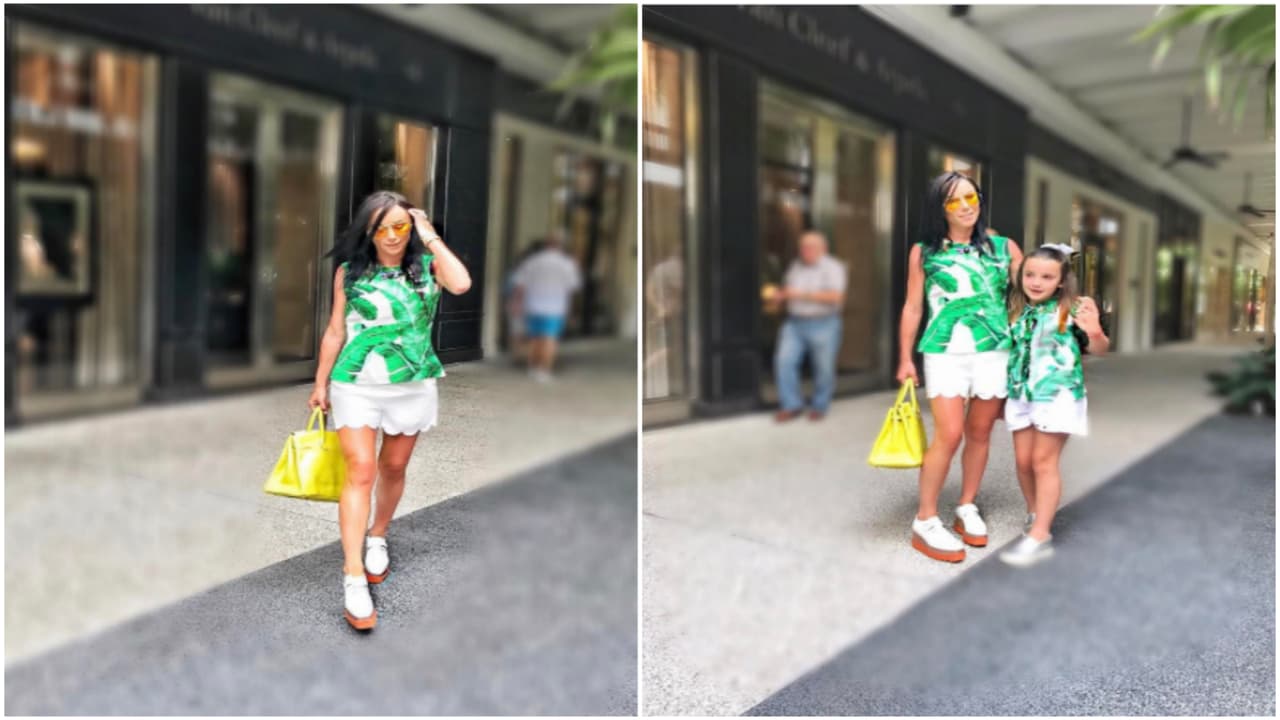 Y tal parece que su hija Inés es toda una pequeña fashionista como su madre.