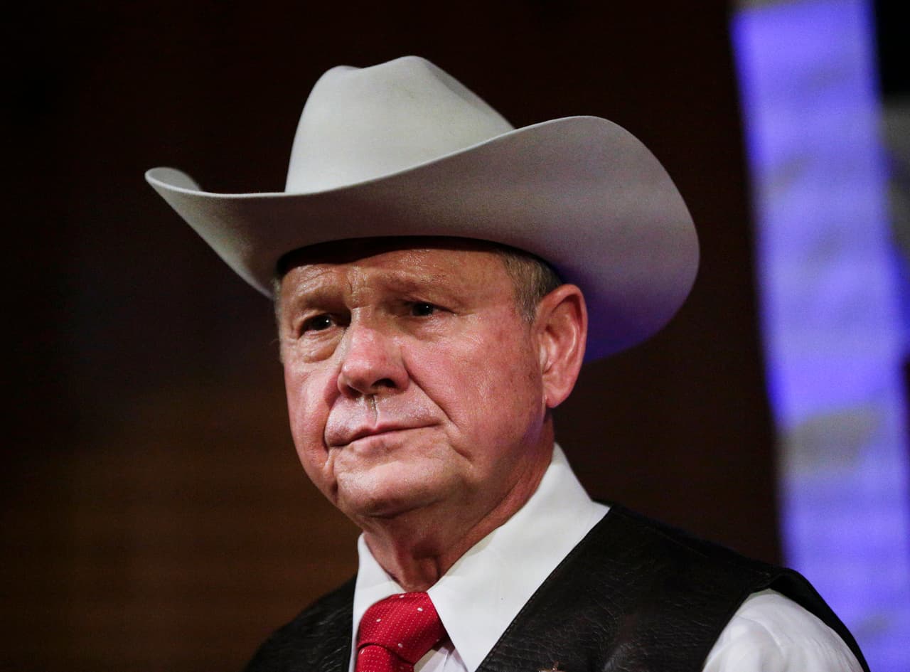 <b>Roy Moore.</b> En plena campaña para lograr un escaño en el Senado por Alabama 
<b><a href="http://www.univision.com/noticias/politica/una-segunda-mujer-acusa-al-republicano-moore-de-asaltarla-sexualmente-cuando-ella-era-adolescente" target="_blank">dos mujeres lo acusaron de agresión sexual cuando eran menores de edad</a></b>. Otras mujeres lo acusaron de acoso y comportamientos inapropiados. Pese a que la cúpula del Partido Republicano le retiró el apoyo en la pugna electoral, el presidente llamó a votar por él.