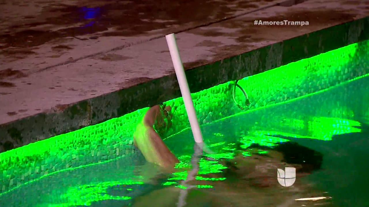 El muy astuto se escondió debajo del agua.