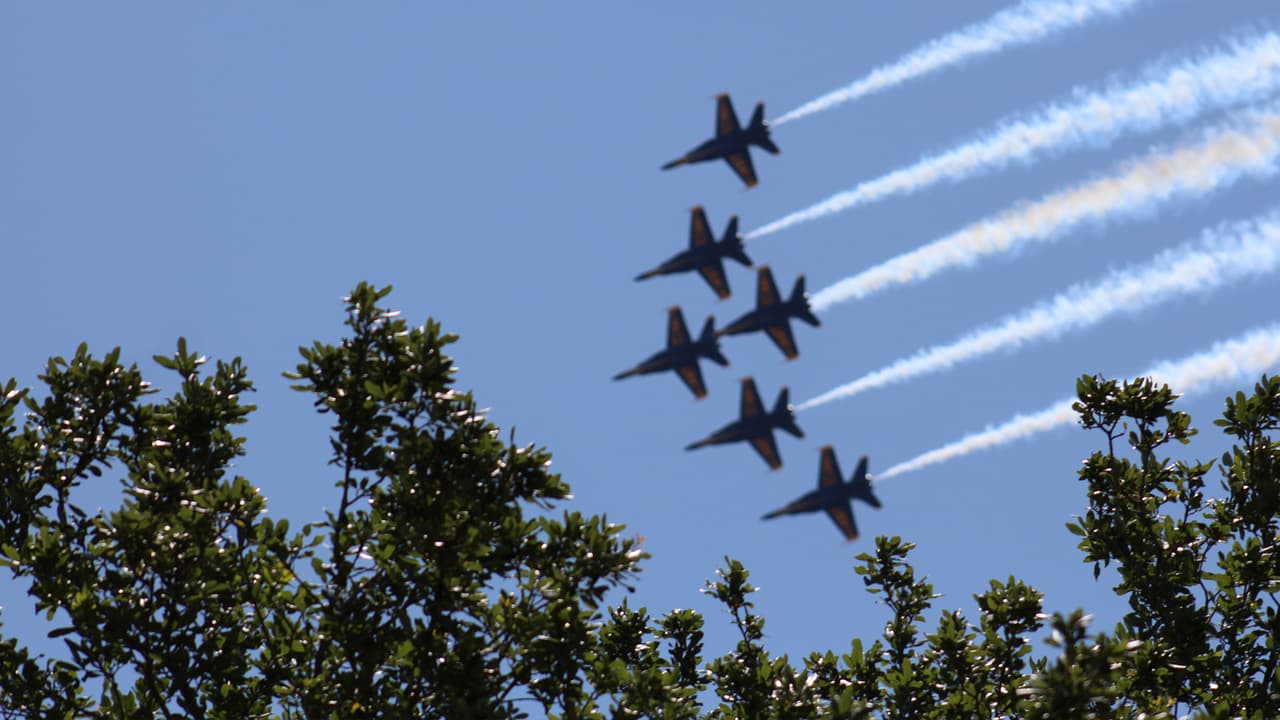 El equipo de los “Blue Angels” se formó en 1946 durante la Segunda Guerra Mundial.