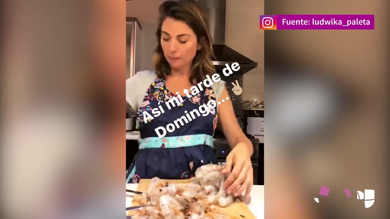 Desde la cocina Ludwika Paleta muestra cómo es un domingo con sus gemelos