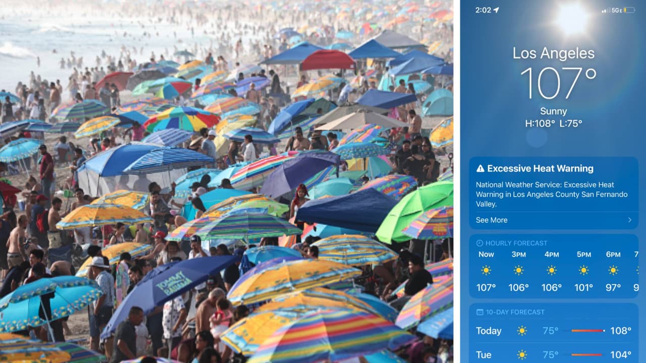 Ante la intensa 
<b><a href="https://www.univision.com/local/los-angeles-kmex/ola-calor-huracan-key-california" target="_blank">ola de calor</a> </b>que azota al sur de California, las playas se convirtieron en el principal refugio.