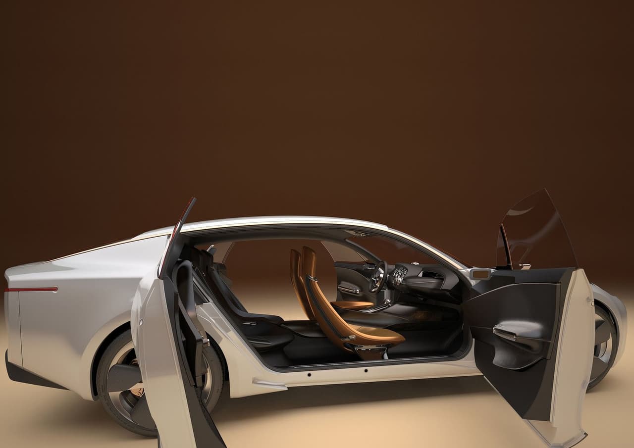 En cuanto a diseño, Kia GT Concept había sido exhibido con un capó extendido y hombros bien marcados, con un sector trasero que culmina en forma abrupta. Al frente el prototipo despliega una parrilla de aleación con el diseño 'nariz de tigre' creado por Peter Schreyer para toda la línea Kia y luces LED.