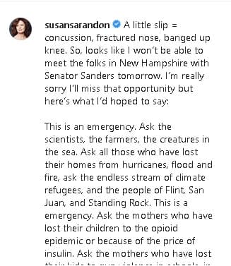 "Realmente lamento perder esa oportunidad, pero esto es lo que esperaba decir…", agregó.