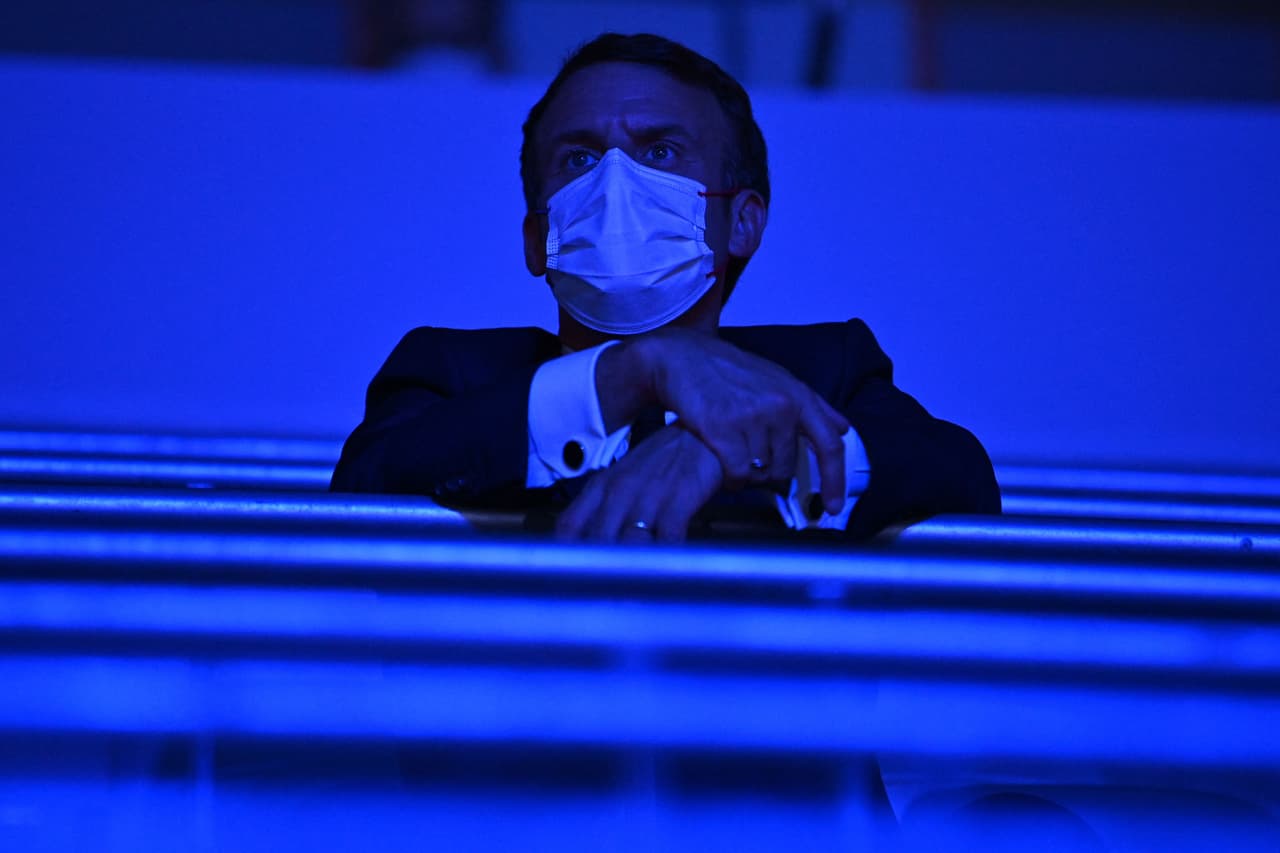 El presidente de Francia, Emmanuel Macron, participó en la ceremonia de inauguración de los Juegos Olímpicos de Tokyo 2020.