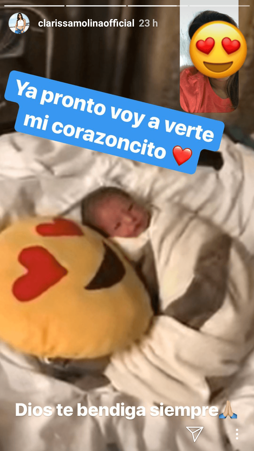 El nuevo miembro de la familia Molina es hijo de 
<a href="https://www.univision.com/shows/el-gordo-y-la-flaca/los-hermanos-de-clarissa-molina-son-tan-parecidos-entre-ellos-como-dos-gotas-de-agua-video">Robin, uno de los hermanos mayores de Clarissa</a>.