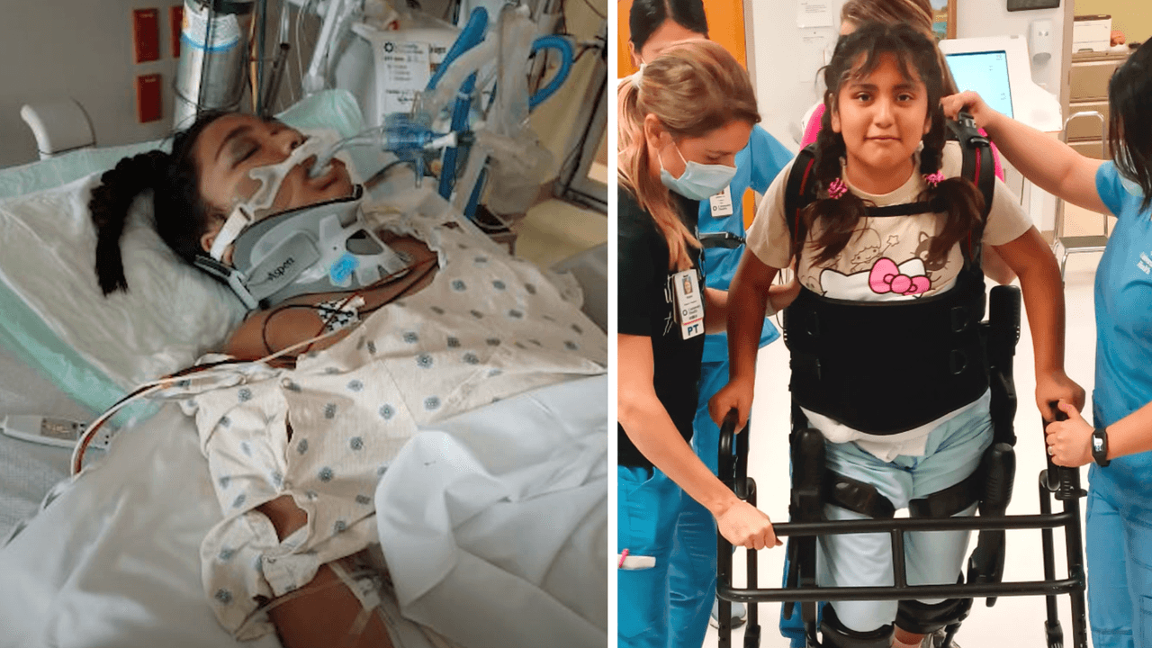 La pequeña Mia Isabella se pone de pie y comienza recuperación del choque letal donde murieron 5 familiares