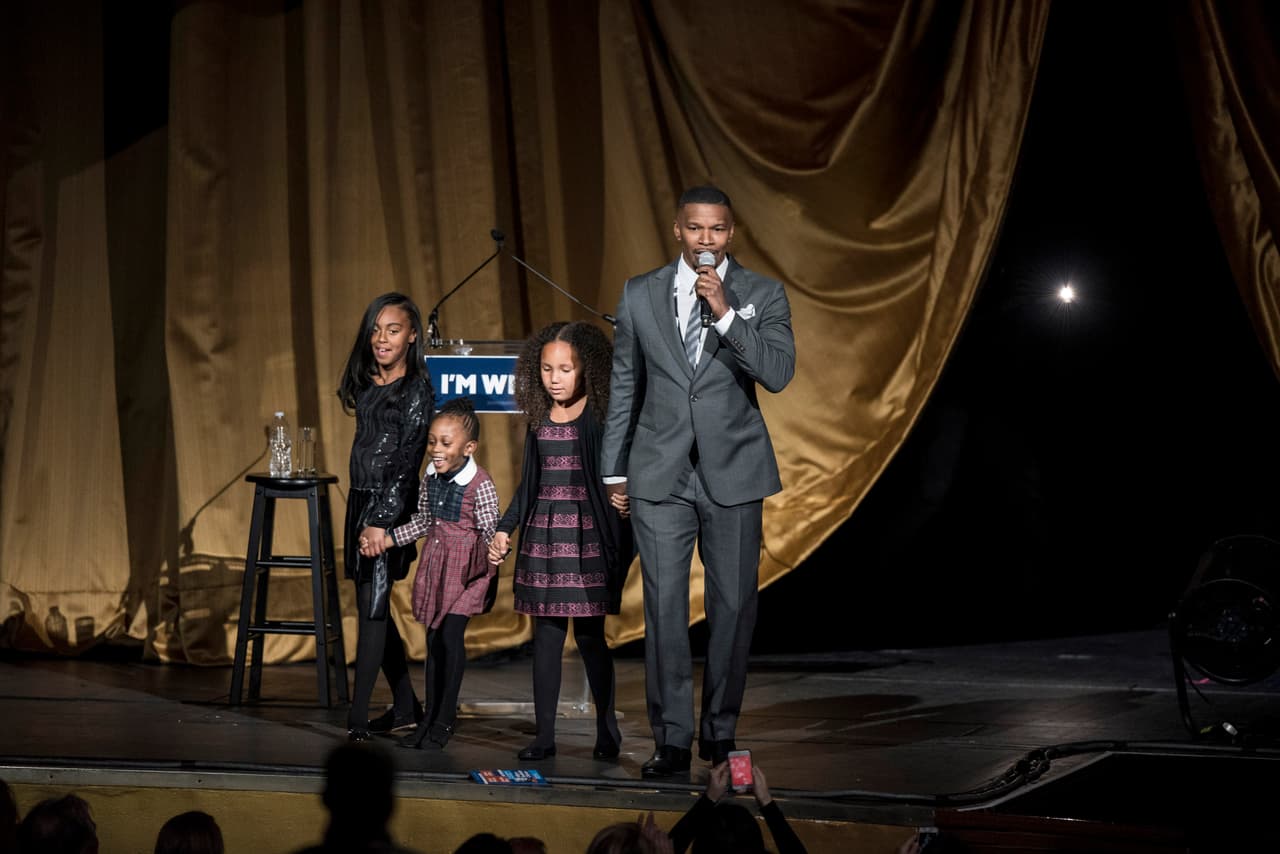 Jamie Foxx también ha hablado a favor de Clinton en galas.