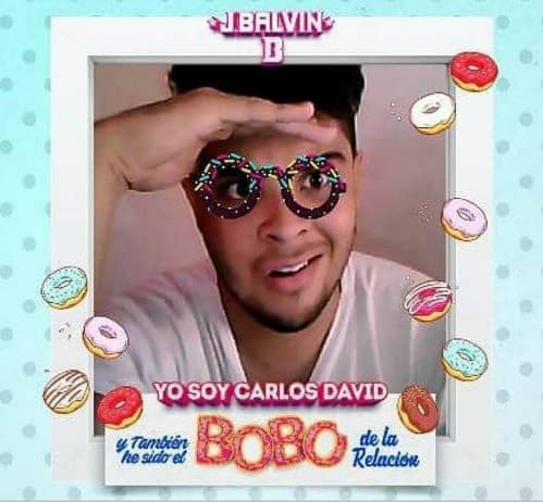 Y aquí una muestra de lo que ocurre, cada usuario puede tomarse una selfie en donde te parecerás un poco a Carlos David.