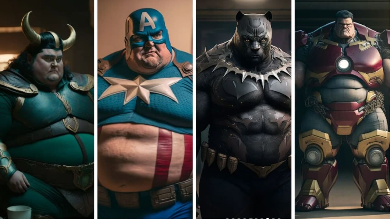 Superhéroes Marvel y DC si fueran 'plus size'