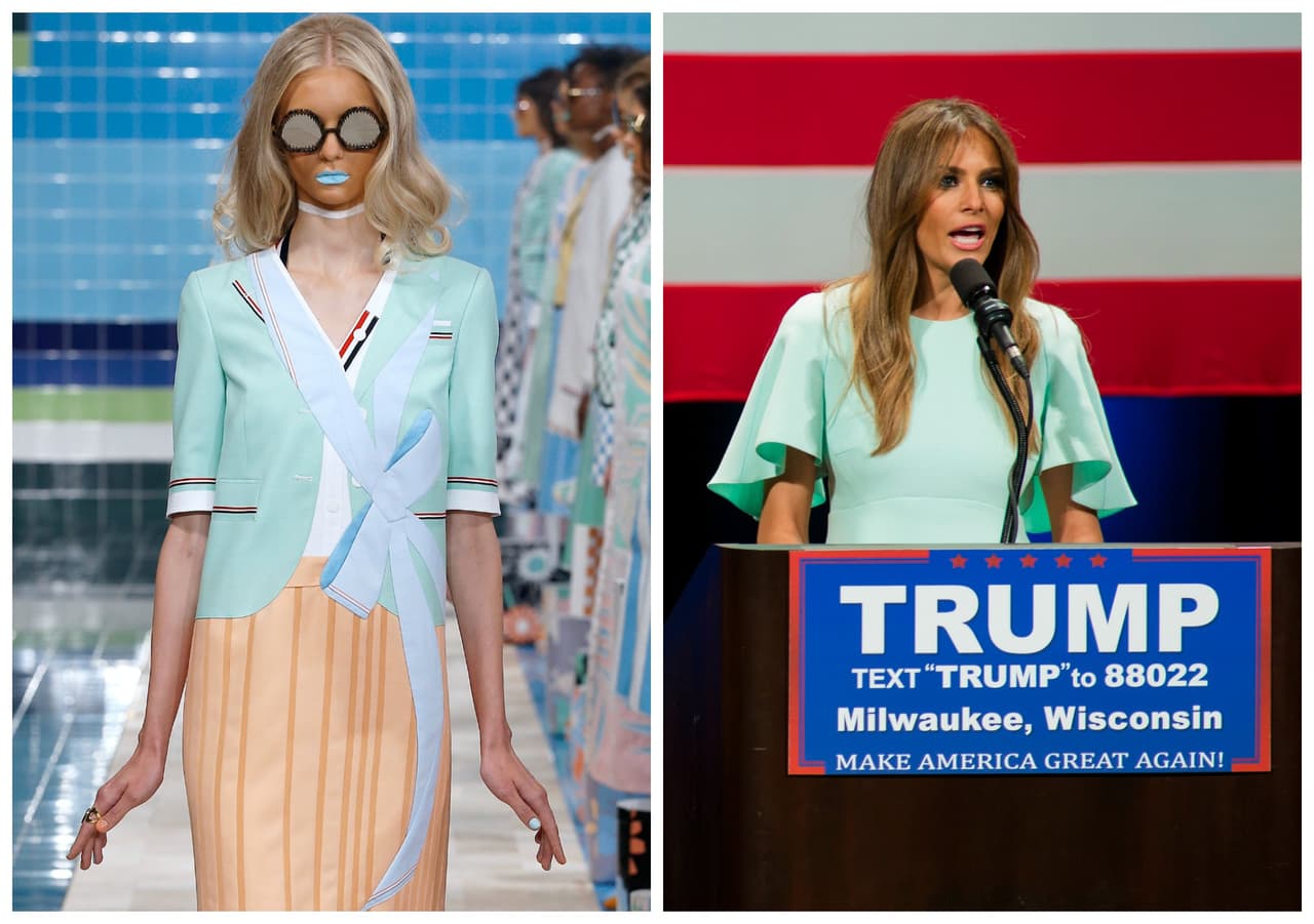 <b>THOM BROWNE: SÍ</b>
<br>Amante de los colores pasteles, como Melania Trump, Thom Browne aseguró que estaría más que honrado al ser elegido por la primera dama de los Estados Unidos para vestirse en alguna de sus presentaciones públicas.