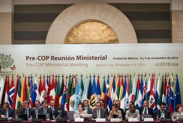 Previo a la Conferencia de las Naciones Unidas en Cancún, se llevó a cabo una reunión ministerial en la Ciudad de México.