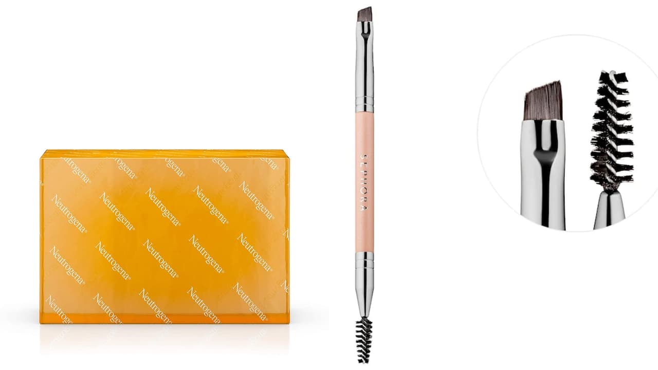 2. 
<a href="https://www.neutrogena.com/products/skincare/glycerin-soap-bar-for-acne-prone-skin-dye-free-non-comedogenic/6801330.html" target="_blank">Jabon de glicerina</a> en barra transparente de Neutrogena. 
<b>Precio: $3.49 </b>
<br> 
<a href="https://www.sephora.com/product/sephora-collection-makeup-match-brow-brush-P455996" target="_blank">Cepillo para cejas</a> de Sephora. 
<b>Precio: $10 </b>
<br>Lo que más llama la atención en una videollamada son los ojos. Empieza por poner las cejas en su lugar: el truco de peinarlas con jabón es el favorito de maquillistas profesionales. 
<br> 
<br>