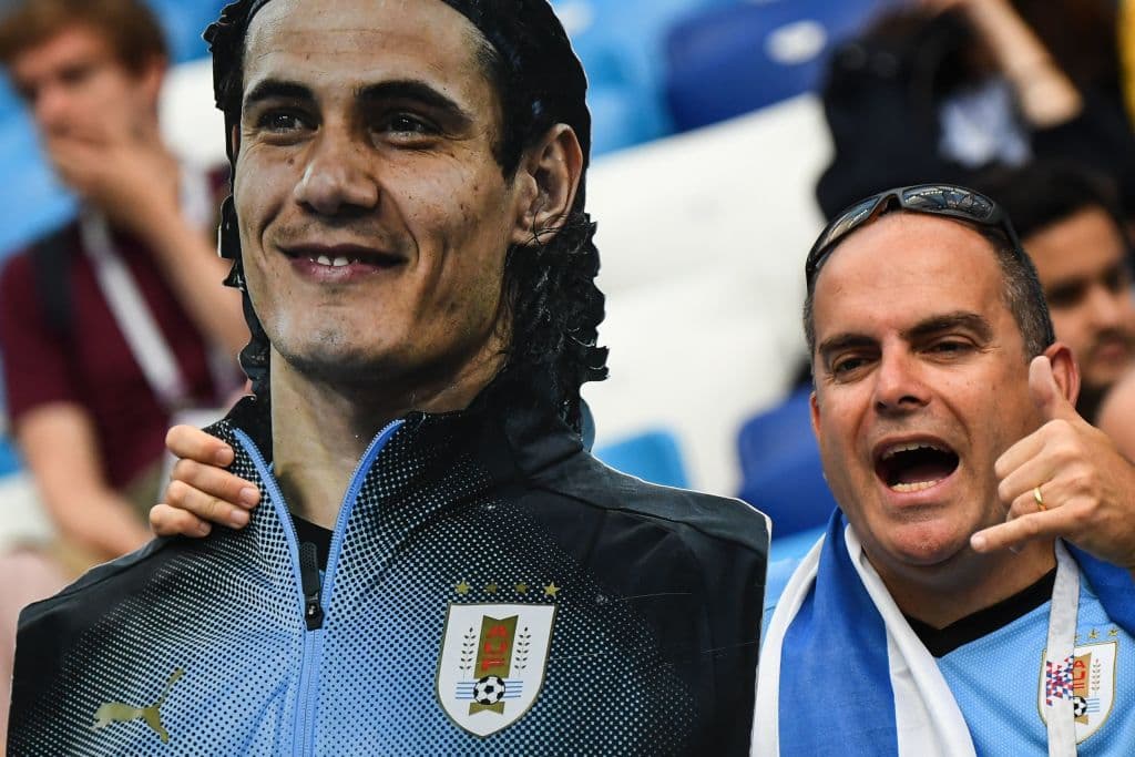 El colorido y los atuendos demostraron la alegría de los fanáticos en medio del duelo de cuartos de final entre Uruguay y Francia, en la lucha por un cupo a la semifinal del Mundial de Rusia 2018.