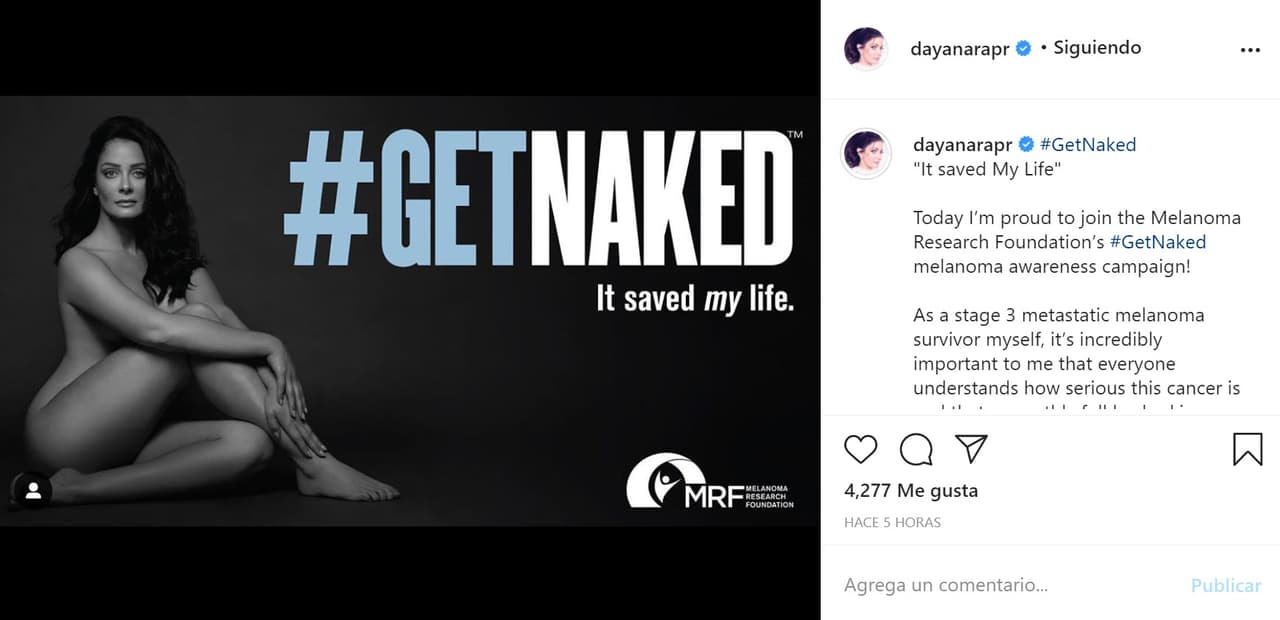 "Como sobreviviente del melanoma metastásico en etapa 3, es sumamente importante para mí que todos
<b>comprendan la gravedad de este tipo de cáncer</b> y que sepan que un examen mensual de la piel de cuerpo completo, podría salvarles la vida".
<br>