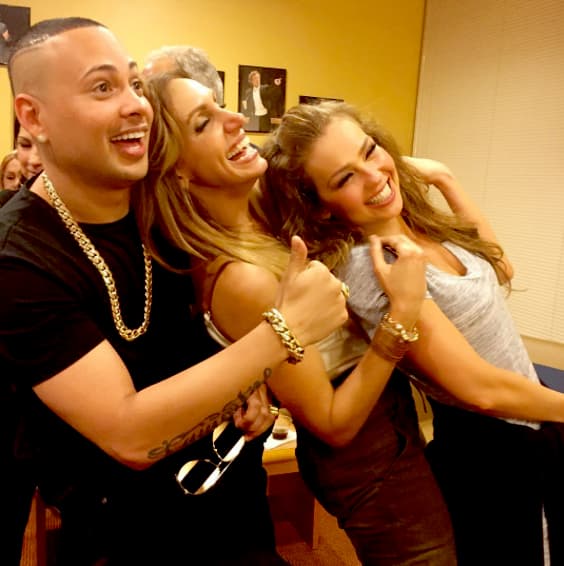 Así se divirtieron, después de un concierto de Thalía donde estuvo como invitado Jacob Forever.