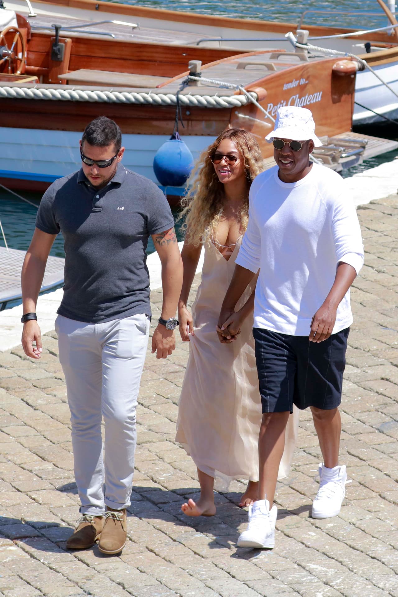 Beyoncé y Jay Z lucen muy felices y enamorados.