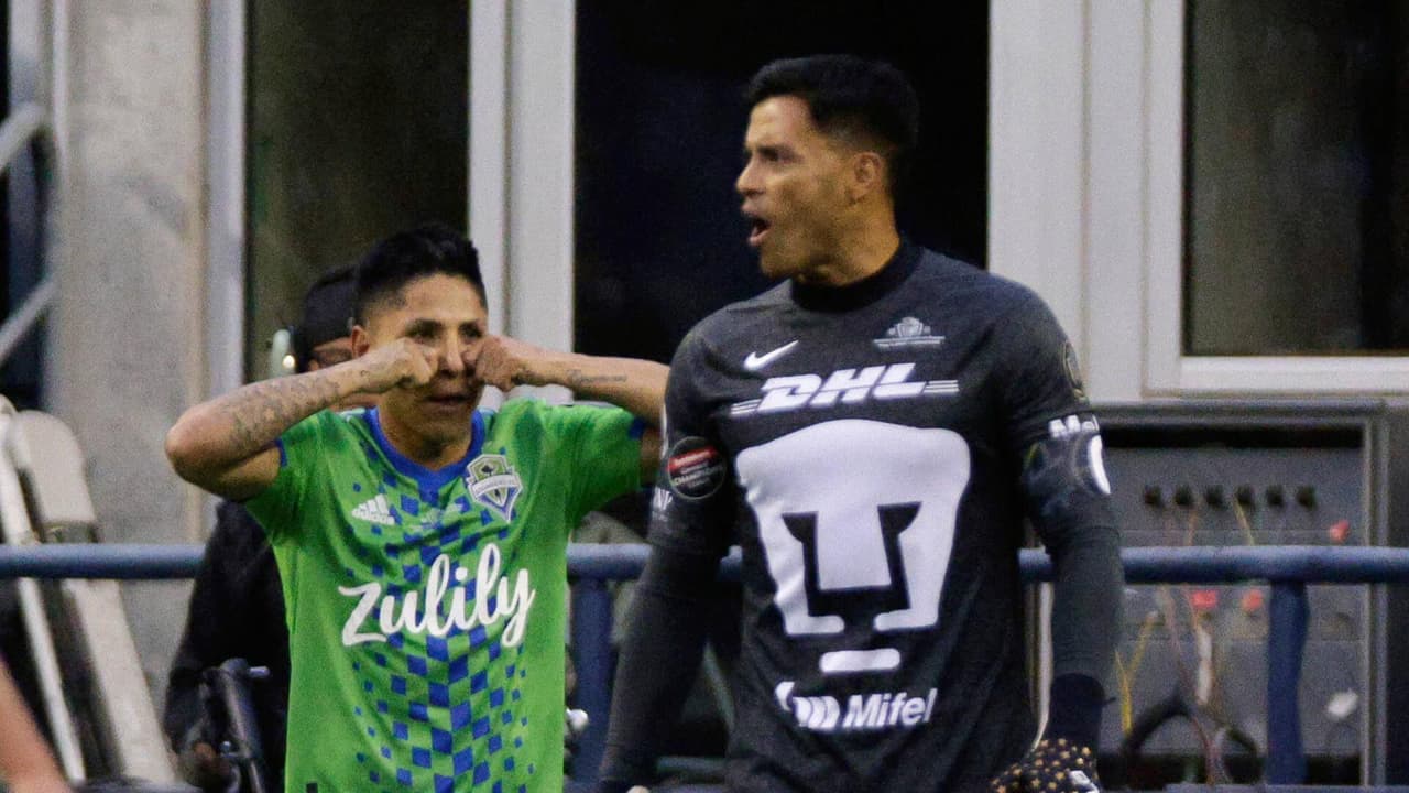 El peculiar festejo de Raúl Ruidíaz a Pumas tras el gol de Seattle Sounders