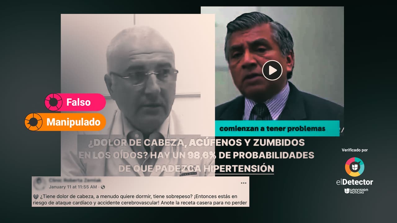 Ese anuncio que promete normalizar la hipertensión en 24 horas usa falsamente la imagen de profesionales de la salud