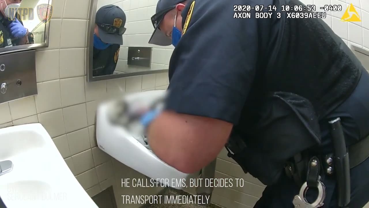 Bebé recién nacida es salvada por policía de Nueva Jersey tras dejar de respirar