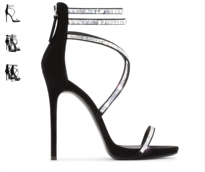 Algunos modelos cuentan con inscrustaciones de cristales swarovski y los precios de esta exclusiva colección van desde los 1,495 dólares, como es el caso de esta sandalia que lleva por nombre New Season Harleee, hasta los 2,495 dólares.