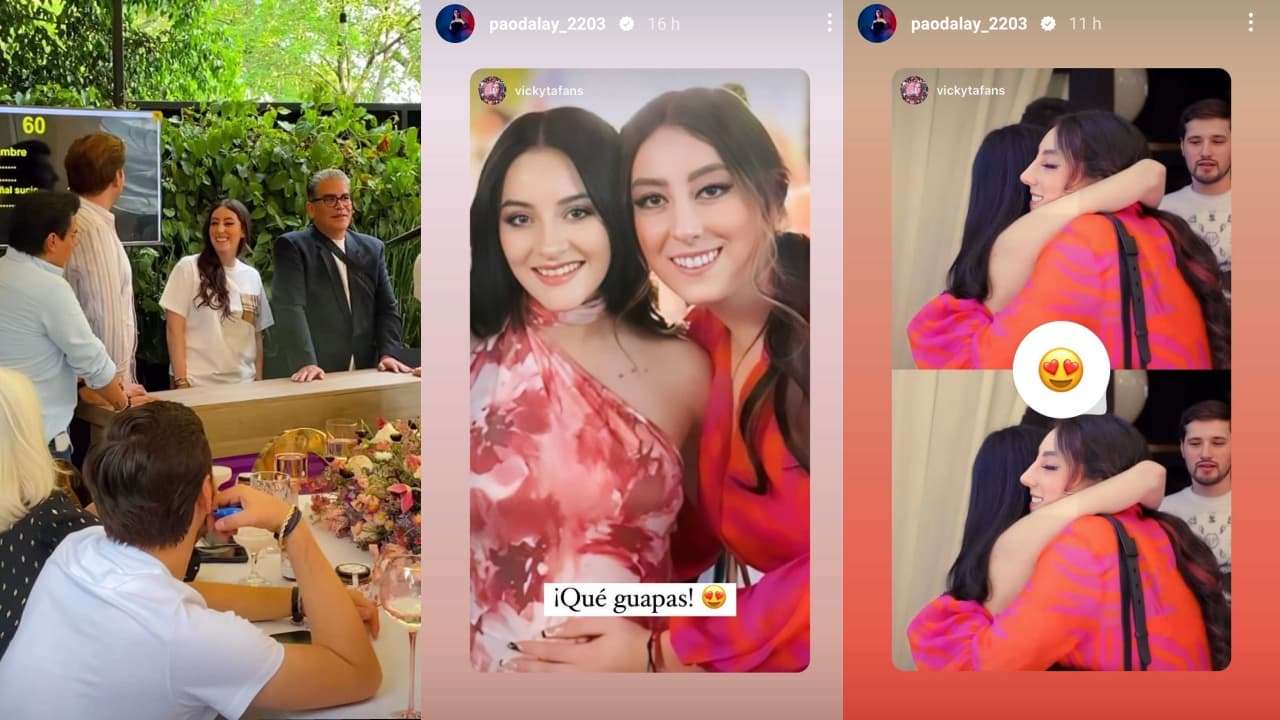 Vicky, hija de Victoria Ruffo, mostró su emoción por la hija de José Eduardo Derbez