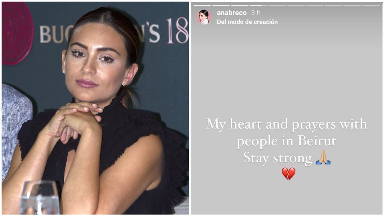 Una de ellas fue 
<b>Ana Brenda Contreras</b>, quien publicó una historia con el siguiente mensaje: "Mi corazón y oraciones están con la gente de Beirut. Manténganse fuertes".