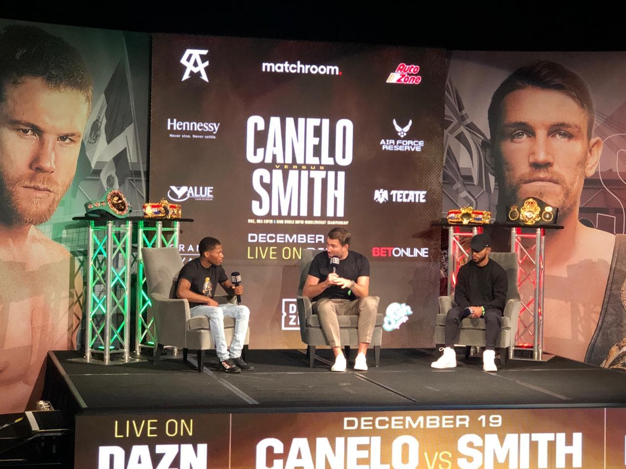 Las postales de la última conferencia previa al Canelo vs Smith | Luego de trece meses de inactividad, el mexicano tendrá una complicada prueba en las 168 libras.