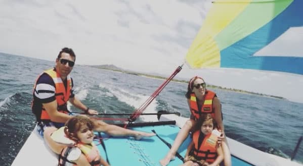 También han disfrutado el mar en vela, sin duda alguna a toda la familia le encanta.